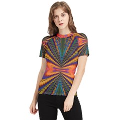 Casanova Abstract Art-colors Cool Druffix Flower Freaky Trippy Women s Short Sleeve Rash Guard by Ket1n9