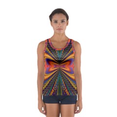 Casanova Abstract Art-colors Cool Druffix Flower Freaky Trippy Sport Tank Top  by Ket1n9