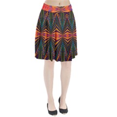 Casanova Abstract Art-colors Cool Druffix Flower Freaky Trippy Pleated Skirt by Ket1n9