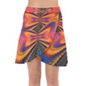 Casanova Abstract Art-colors Cool Druffix Flower Freaky Trippy Wrap Front Skirt View1