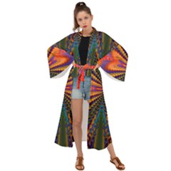 Casanova Abstract Art-colors Cool Druffix Flower Freaky Trippy Maxi Kimono by Ket1n9