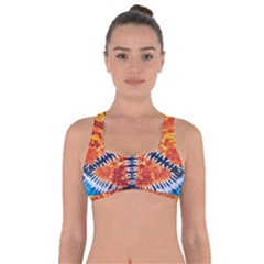 Tie Dye Peace Sign Got No Strings Sports Bra by Ket1n9