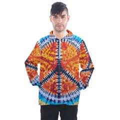 Tie Dye Peace Sign Men s Half Zip Pullover by Ket1n9