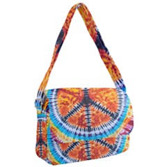 Tie Dye Peace Sign Courier Bag by Ket1n9