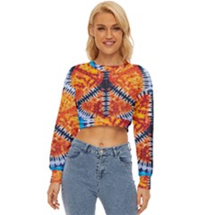 Tie Dye Peace Sign Lightweight Long Sleeve Sweatshirt by Ket1n9