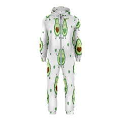 Cute Seamless Pattern With Avocado Lovers Hooded Jumpsuit (kids) by Ket1n9