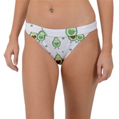 Cute Seamless Pattern With Avocado Lovers Band Bikini Bottoms by Ket1n9