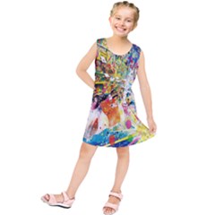 Multicolor Anime Colors Colorful Kids  Tunic Dress by Ket1n9