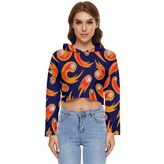 Space Patterns Pattern Women s Lightweight Cropped Hoodie by Hannah976