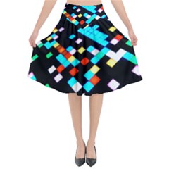 Dance Floor Flared Midi Skirt by Hannah976