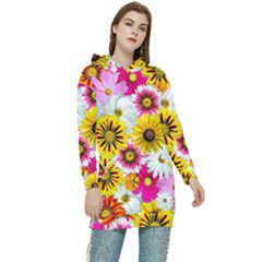 Flowers Blossom Bloom Nature Plant Women s Long Oversized Pullover Hoodie by Hannah976