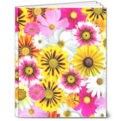 Flowers Blossom Bloom Nature Plant 8  X 10  Hardcover Notebook by Hannah976