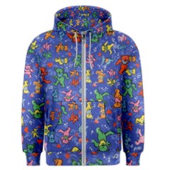 Grateful Dead Bears Pattern Men s Zipper Hoodie by Cendanart