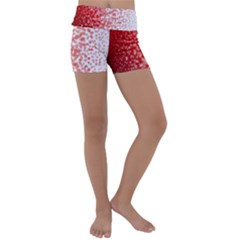 Christmas New Year Snowflake Deer Kids  Lightweight Velour Yoga Shorts by Ndabl3x