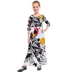 You Wanna Know The Real Me? Kids  Quarter Sleeve Maxi Dress by essentialimage