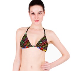 Loving Practice Agape Heart Classic Bikini Top by Paksenen