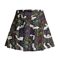 Mental Emojis Emoticons Icons Mini Flare Skirt