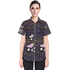 Footprints Path Mystery Unknown Women s Short Sleeve Shirt