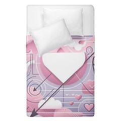 Heart Love Minimalist Design Duvet Cover Double Side (single Size) by Bedest