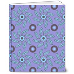 Floral Seamless Pattern 8  X 10  Hardcover Notebook by Ket1n9