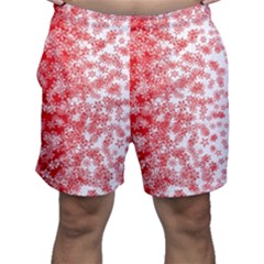 Christmas New Year Snowflake Deer Men s Shorts by Ndabl3x