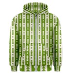 Christmas Green Tree Background Men s Zipper Hoodie