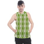 Christmas Green Tree Background Men s Sleeveless Hoodie