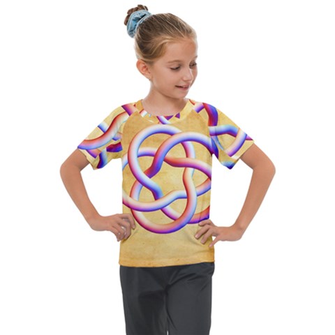 Math Prototype Kids  Mesh Piece T-shirt by Ndesign