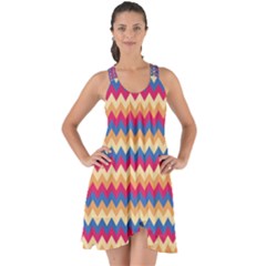 Zigzag Pattern Seamless Zig Zag Background Color Show Some Back Chiffon Dress by Ket1n9