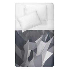 Gray Mountain Illustration Grey Mountain Digital Duvet Cover (single Size) by Cendanart