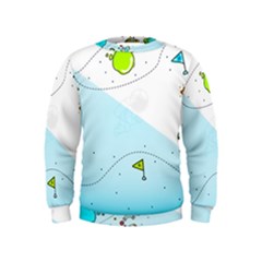 Astronaut Spaceship Kids  Sweatshirt by Bedest