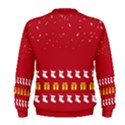 Santa Gift Red Snowflakes Merry Christmas Mens Sweatshirt View2