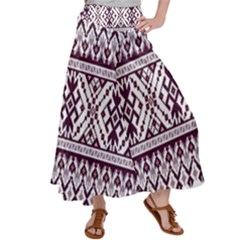 Illustration Ukrainian Folk Seamless Pattern Ornament Women s Satin Palazzo Pants by Bedest