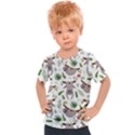 Seamless Pattern With Cute Sloths Kids  Sports T-Shirt View1