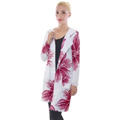 Hawaiian Flowers Hooded Pocket Cardigan by essentialimage