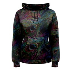 Peacock Feather Paradise Women s Pullover Hoodie by Cendanart