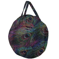 Star Galaxy Chrismas Xmas Ugly Giant Round Zipper Tote by Cendanart