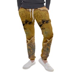 Vintage Map Of The World Continent Men s Jogger Sweatpants by Proyonanggan
