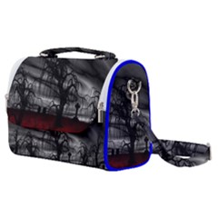 Grave Yard Dark Fantasy Trees Satchel Shoulder Bag by Cemarart