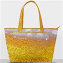 Liquid Bubble Drink Beer With Foam Texture Back Pocket Shoulder Bag  View1