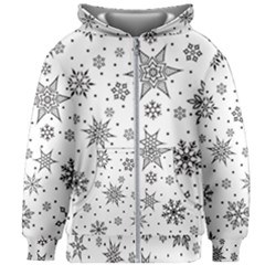 Snowflake-icon-vector-christmas-seamless-background-531ed32d02319f9f1bce1dc6587194eb Kids  Zipper Hoodie Without Drawstring by saad11