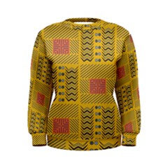 Digital Paper African Tribal Women s Sweatshirt by HermanTelo