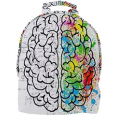 Brain Mind Psychology Idea Drawing Short Overalls Mini Full Print Backpack by Azkajaya