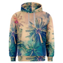 Palm Trees Beauty Nature Clouds Summer Men s Overhead Hoodie by Cemarart