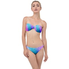 Rainbow Color Colorful Pattern Classic Bandeau Bikini Set by Grandong