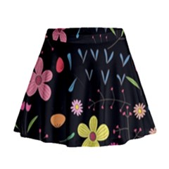 Beautiful Flower Plants Aesthetic Secret Garden Mini Flare Skirt by Grandong