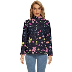 Beautiful Flower Plants Aesthetic Secret Garden Women s Puffer Bubble Jacket Coat by Grandong