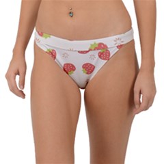 Strawberries Pattern Design Band Bikini Bottoms by Grandong