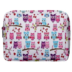 Owl Pattern Make Up Pouch (large)