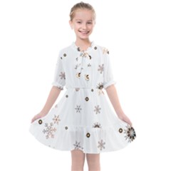 Golden-snowflake Kids  All Frills Chiffon Dress